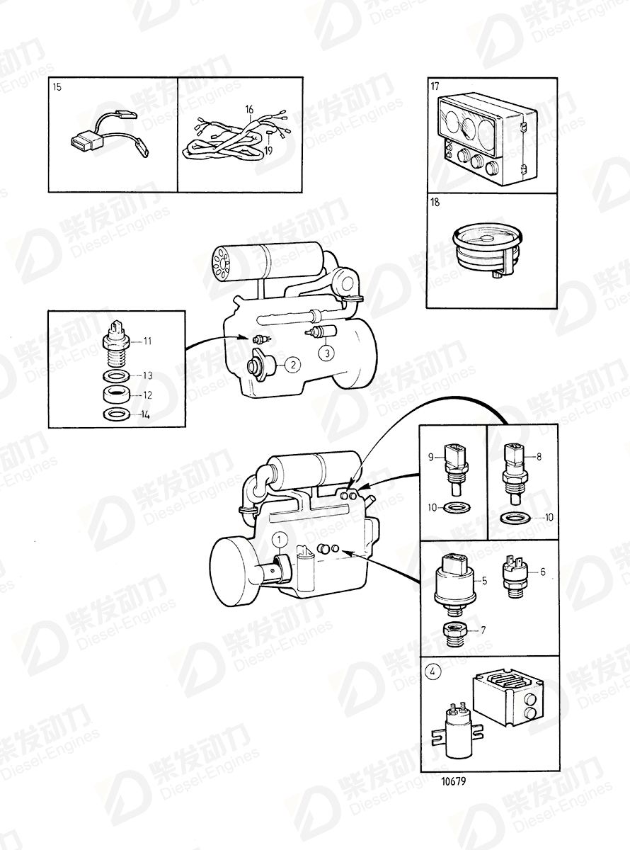 VOLVO Cable harness 872691 Drawing VOLVO Cable harness 872691 Drawing